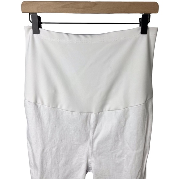 Preggo Leggings Moto Jeans Leggings White Size XL Maternity Skinny Jeans - Picture 3 of 7